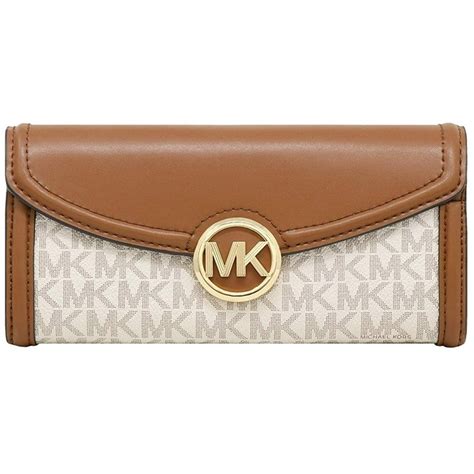 michael kors fulton continental wallet|Michael Kors monogram zip wallet.